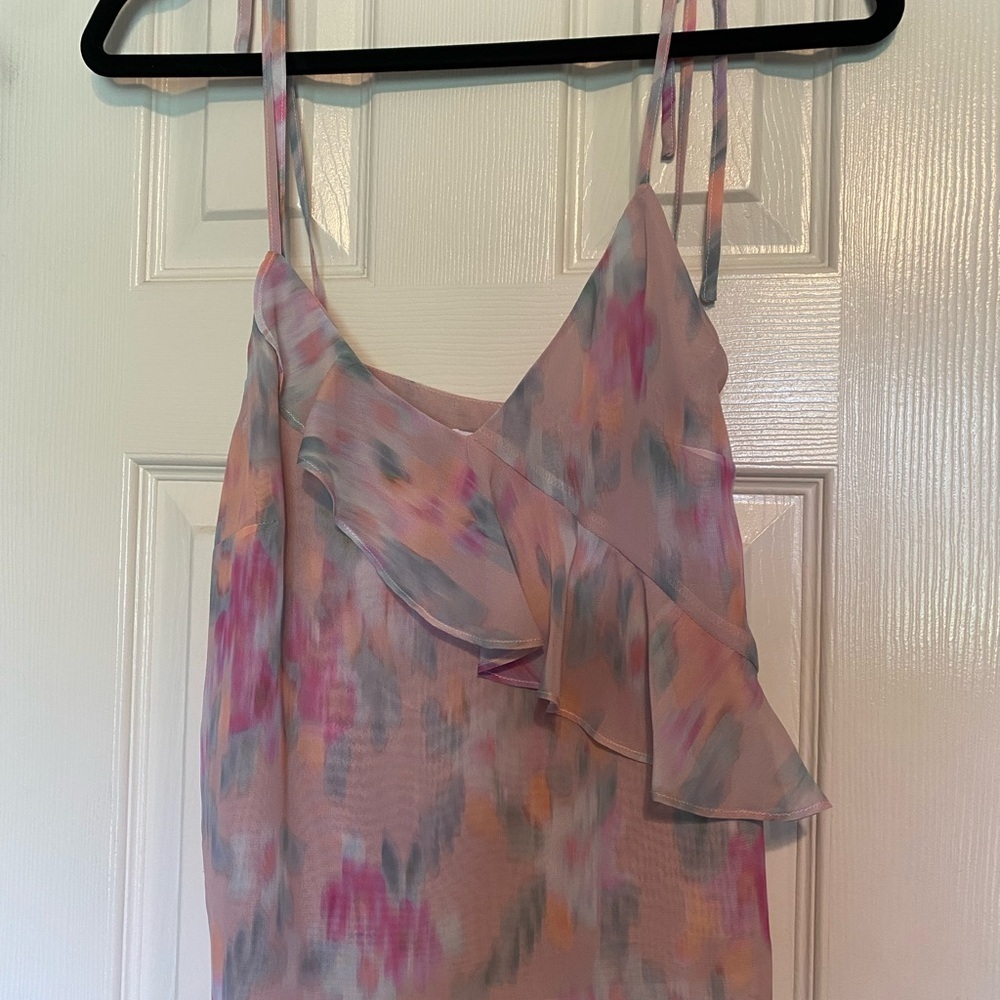 Steve Madden Ruffled Spaghetti Strap Top - Picture 1 of 4
